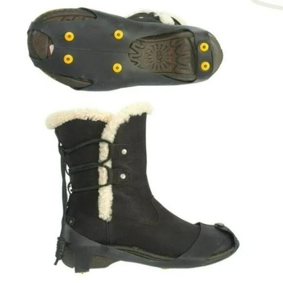 New! Petzl Plus Over the Shoe Spiky Plus Anti-Slip for Ice & Snow Traction Soles - Picture 4 of 10